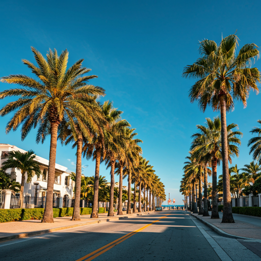 Palm Beach Florida cityscape