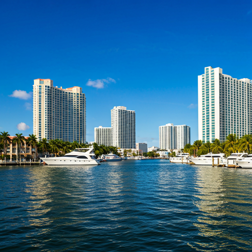Fort Lauderdale Florida cityscape