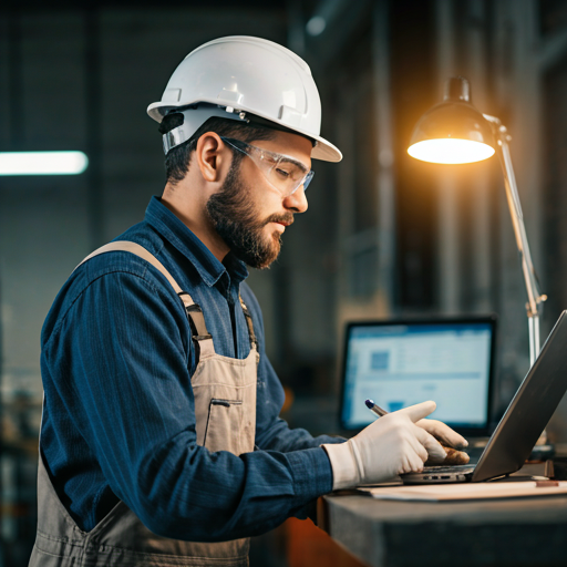 Technician at work